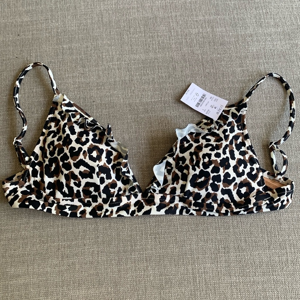 J Crew ruffle bikini top